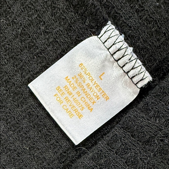 Sweet Romeo Black Open-Front Ribbed Cardigan - Picture 3 of 11